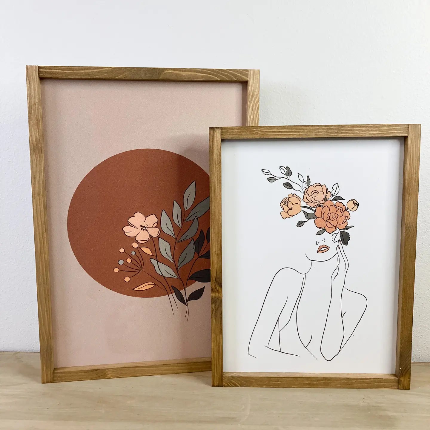 Blush Terra Framed Art